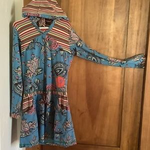 Oilily 10 US 140 Euro boutique brand dress hooded cotton floral Dutch